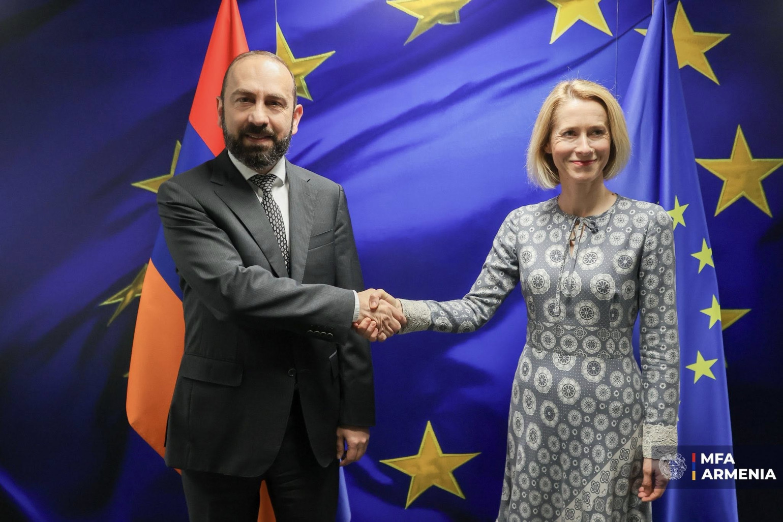 Արարատ Միրզոյանն ու Կայա Կալասը քննարկել են ՀՀ-ԵՄ գործընկերության ռազմավարական օրակարգի հետևողական կյանքի կոչման հարցեր