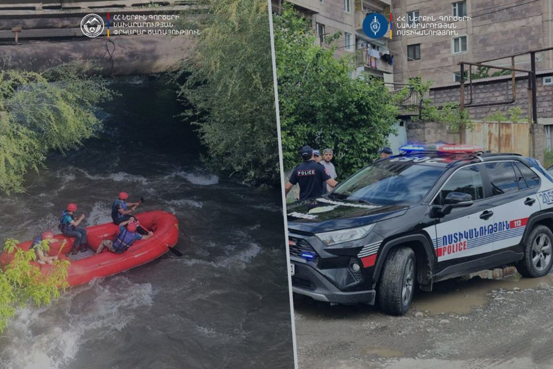 Փամբակ գետում փրկարարներն ու ոստիկանները շարունակում են որոնողական աշխատանքները