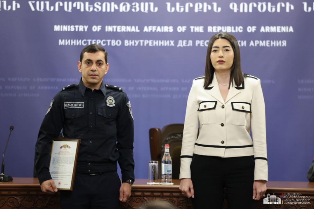 2025 թվականի լավագույն համայնքային ոստիկանը՝ Տիգրան Իսկանդարյանը