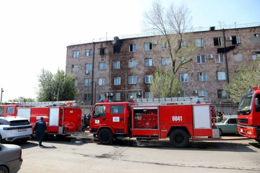 Արցախի պողոտայում գտնվող ՓԲԸ-ի տարածքում հրդեհ է բռնկվել