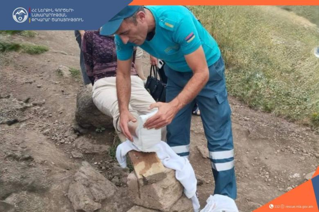 «Սուրբ Հովհաննես» մատուռ բարձրացող սարալանջին քաղաքացին ընկել է և վնասել ոտքը