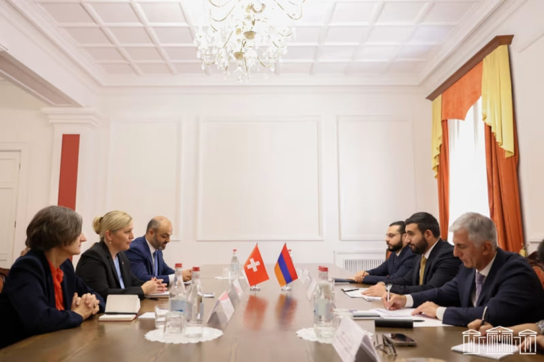 Վահագն Ալեքսանյանն ու Շվեյցարիայի դեսպանը քննարկել են ՀՀ-ԵՄ հարաբերությունները