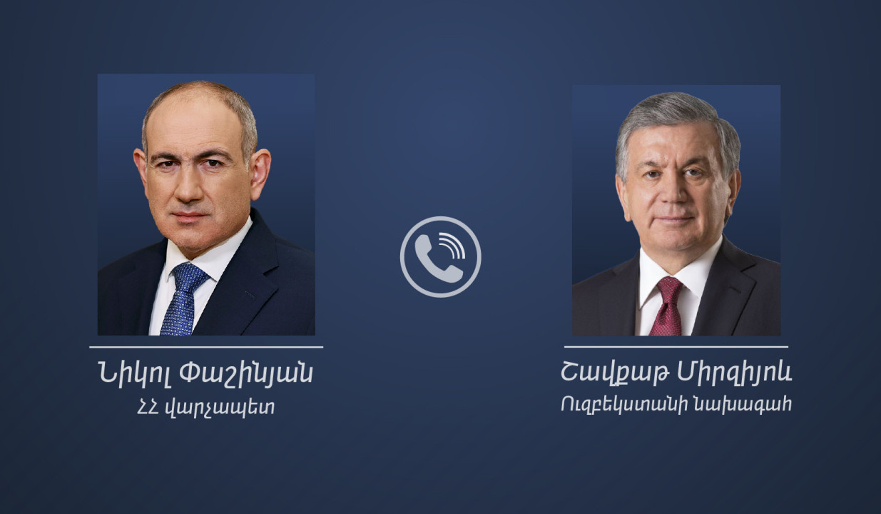 Փաշինյանը հեռախոսազրույց է ունեցել Ուզբեկստանի նախագահի հետ․ ինչ են քննարկել