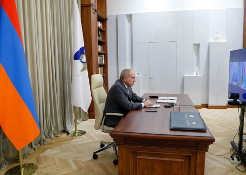 Փաշինյանը տեսակապով մասնակցում է Մինսկում ընթացող Եվրասիական միջկառավարական խորհրդի նիստին