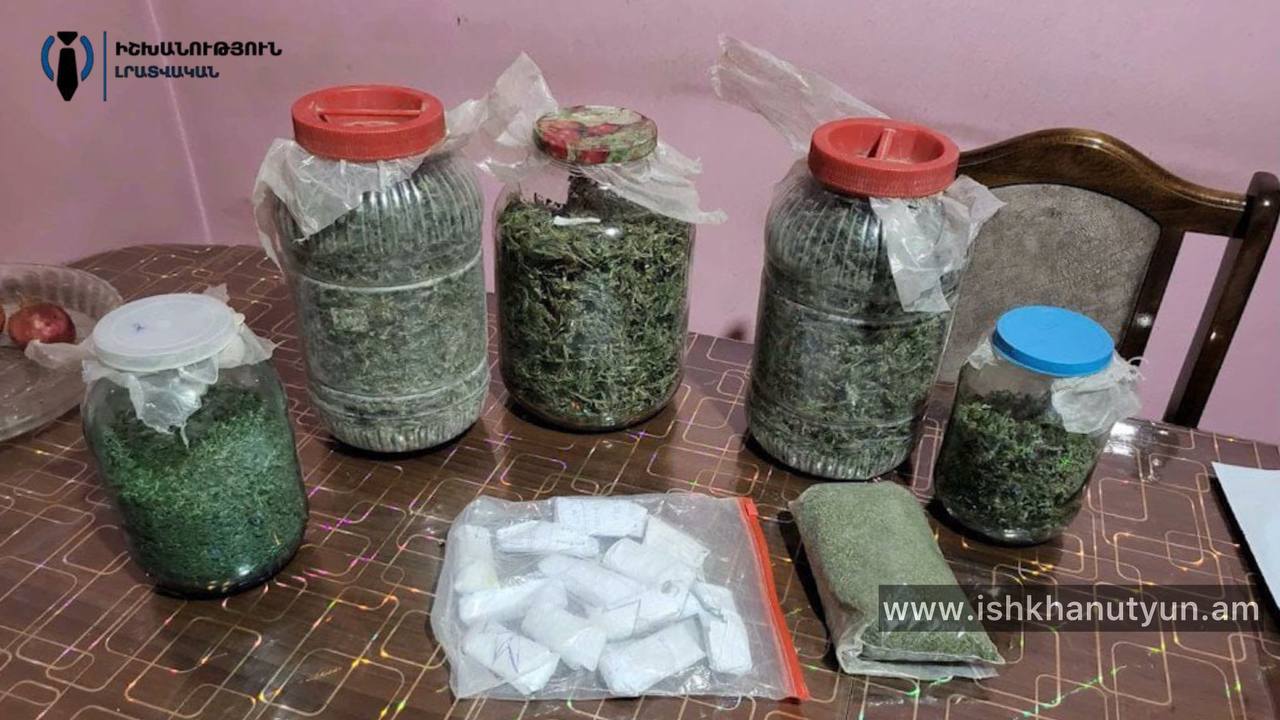 Արմավիրի քրեական ոստիկանները Նալբանդյան գյուղի բնակչի տանը հայտնաբերել են 4 կգ 166 գրամ մարիխուանա