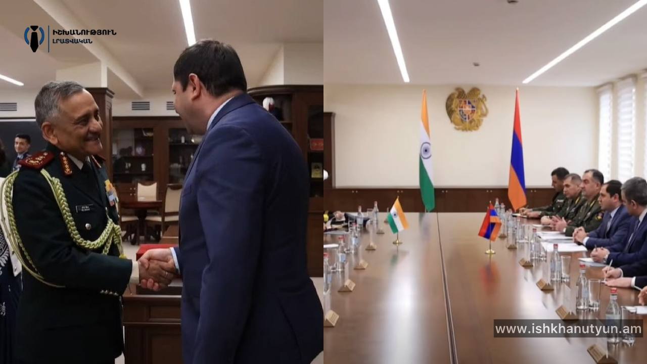 Սուրեն Պապիկյանն ընդունել է Հնդկաստանի զինված ուժերի պաշտպանության շտաբի պետ, գեներալ Անիլ Չաուհանին