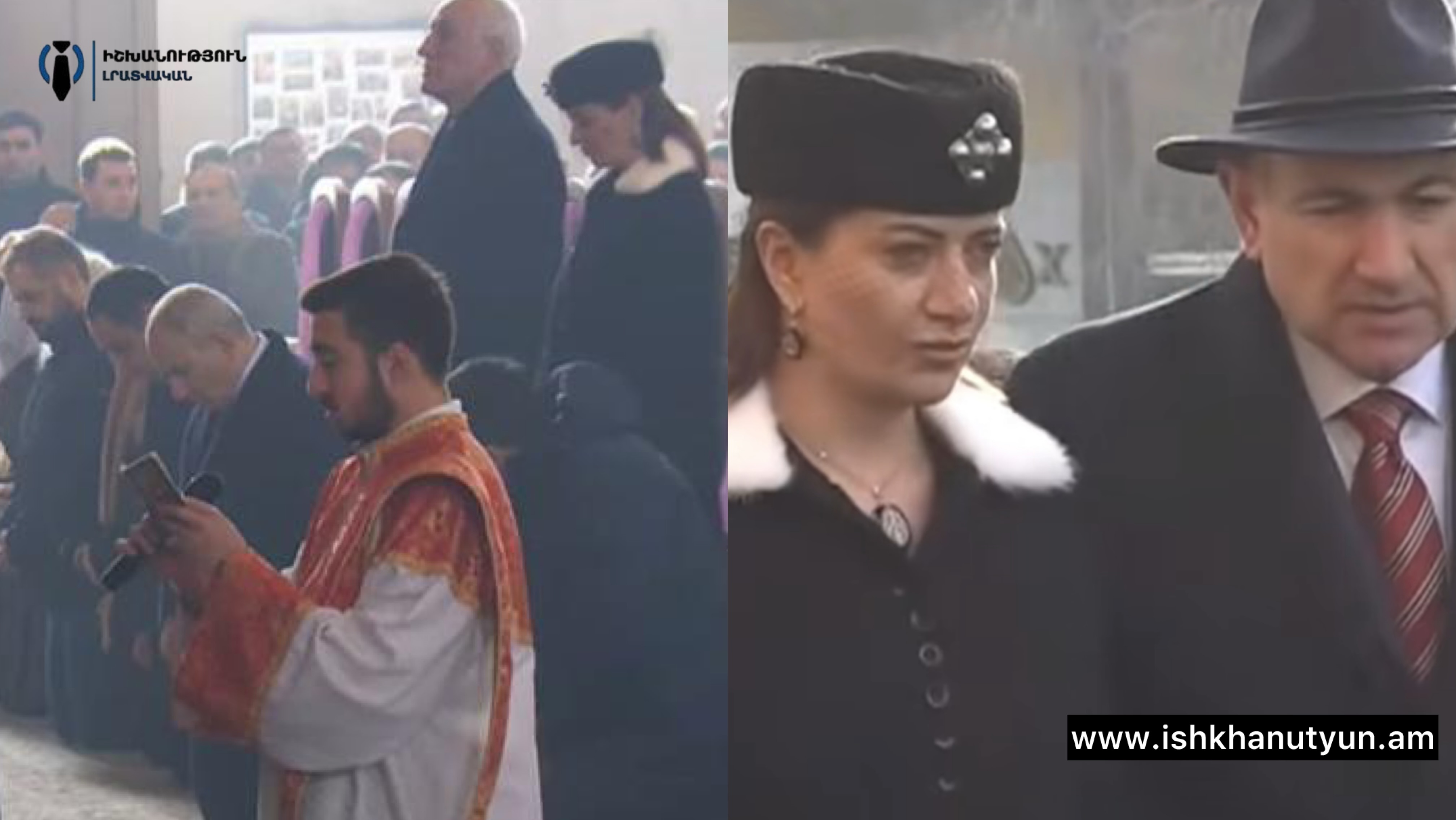 Բացի Աննա Հակոբյանից և Վահագն Խաչատուրյանից, բոլորը ծնկի են իջել Ս. Գրիգոր Լուսավորիչ եկեղեցում